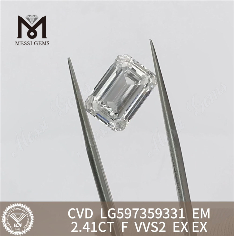 2,41 CT F VVS2 EM Lab Grown Diamond Günstige Brillanz jenseits aller Vorstellungskraft丨Messigems CVD LG597359331 