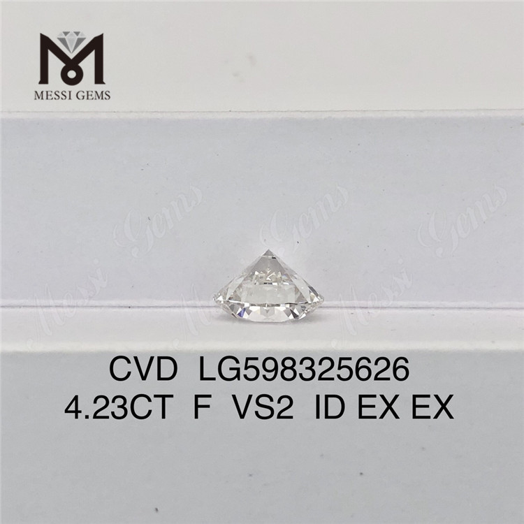 4.23CT F VS2 ID EX EX Ihre Quelle für im Labor hergestellte Massendiamanten CVD LG598325626丨Messigems