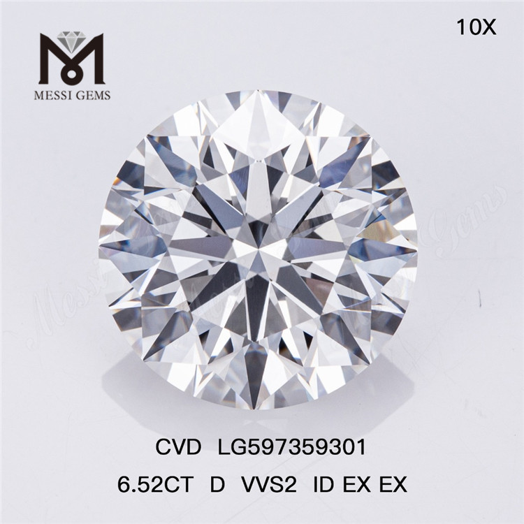 6,52 CT D VVS2 ID EX EX CVD-Labor-Zuchtdiamanten Ihre Quelle für Großeinkäufe LG597359301丨Messigems