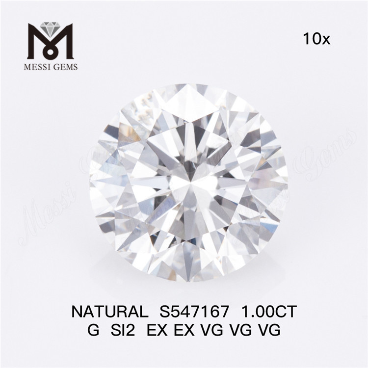 1,00 CT G SI2 EX EX VG VG VG Finden Sie Ihren perfekten natürlichen Diamanten und enthüllen Sie Brilliance S547167丨Messigems