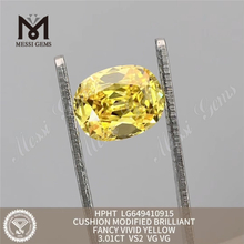 3.01CT Kissen Phantasie Vivid Yellow VS2 MAN MAUF DIMONS HPHT LG649410915 