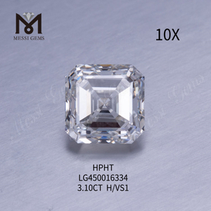 3,10 ct AS CUT H VS1 im Labor gezüchteter Asscher-Diamant