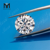 Loser runder 10 mm weißer synthetischer Moissanit-Diamant im Brillantschliff für einen Ring