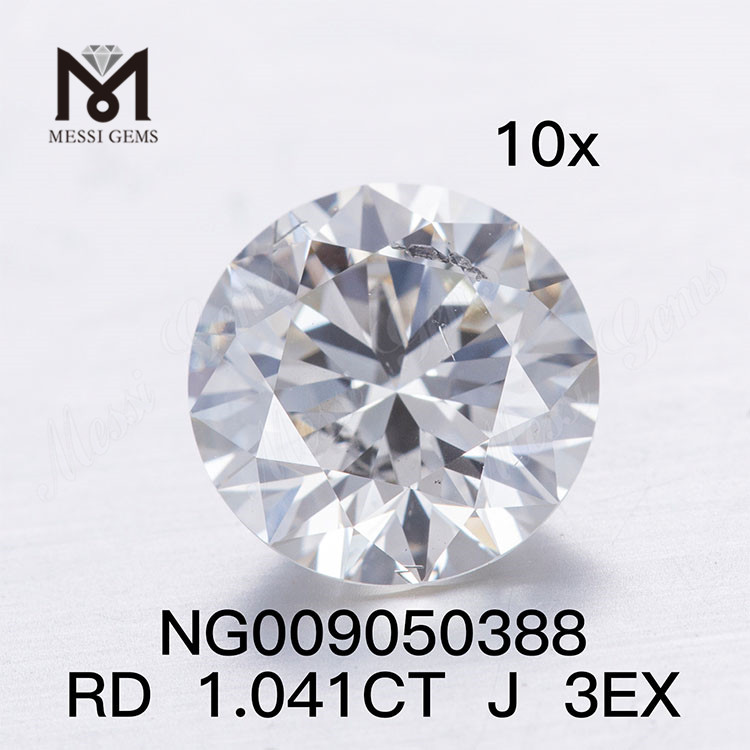 1,041 ct J SI1 weißer Lab Grown Diamantstein I SI EX Cut