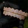 Zähne grillz aus 18 Karat Gold Moissanite-Diamant-Zähne grillz