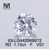 1,01 Karat F VS1 rund, IDEAL, billige, im Labor hergestellte Diamanten