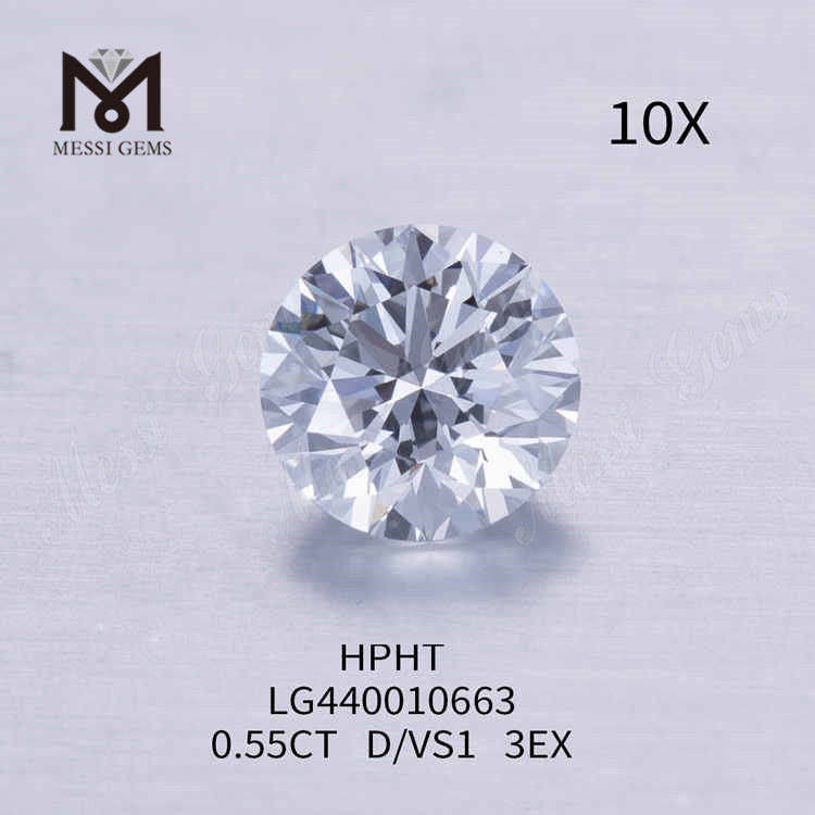 0,55 CT D/VS1 Labordiamant im Rundschliff, 3EX Labordiamant zum Großhandelspreis