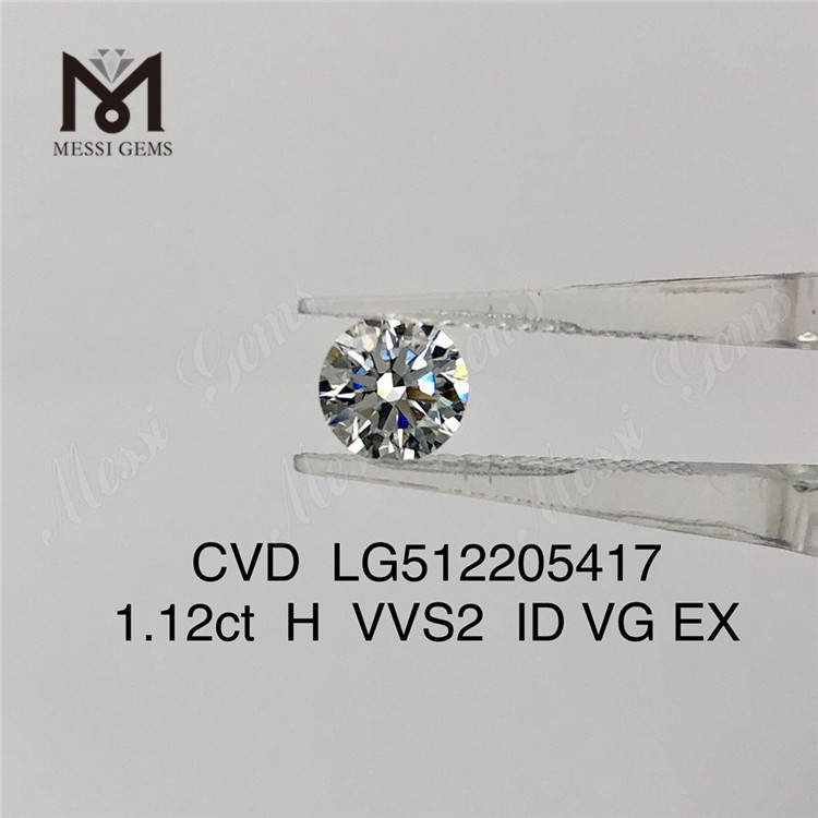 1,12 ct H-Labordiamant VVS, lose künstliche Diamanten im Angebot