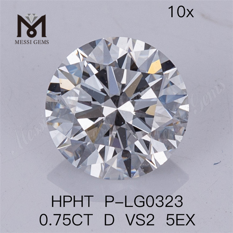 0,75 ct HPHT künstlicher Diamant D VS2 5EX Labordiamanten 
