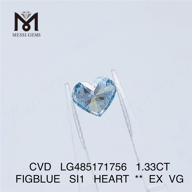 1,33 CT FIGBLUE SI1 HEART Labordiamantlieferanten CVD LG485171756