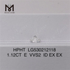1,12 ct E VVS2 ID EX EX runder synthetischer Diamant EX loser Edelstein