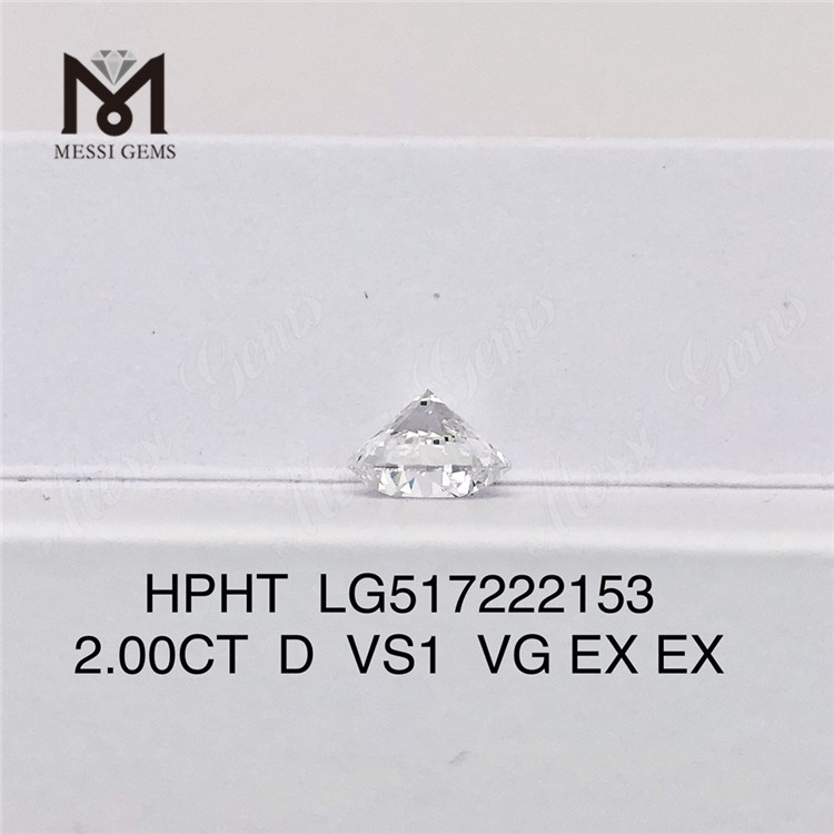 2,00 CT D VS1 VG EX EX Labordiamant HPHT Runder Labordiamant 
