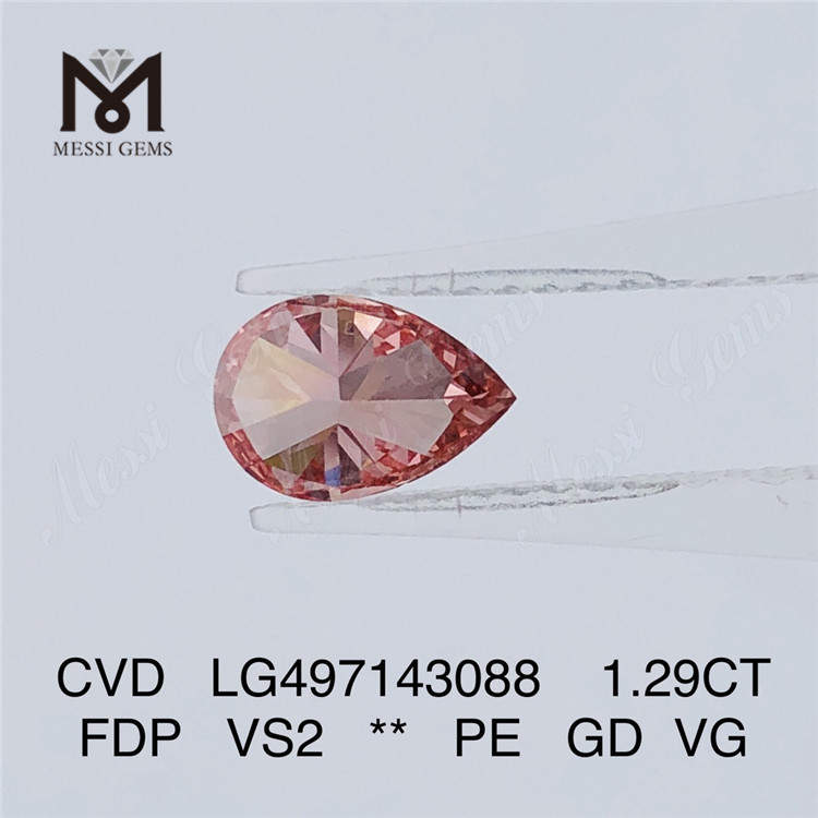 1,29 CT FDP VS2 PE GD VG im Labor gezüchteter Diamant CVD LG497143088