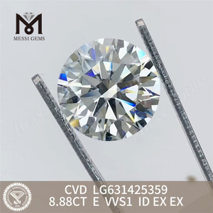 8,88 CT E VVS1 ID im Labor gezüchtete Diamanten CVD LG631425359丨Messigems 