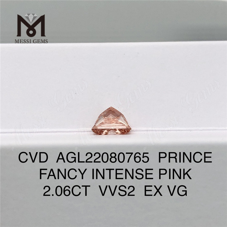 2,06 ct Großhandel Labordiamanten Rosa VVS2 EX VG PRINCE FANCY INTENSE PINK CVD AGL22080765