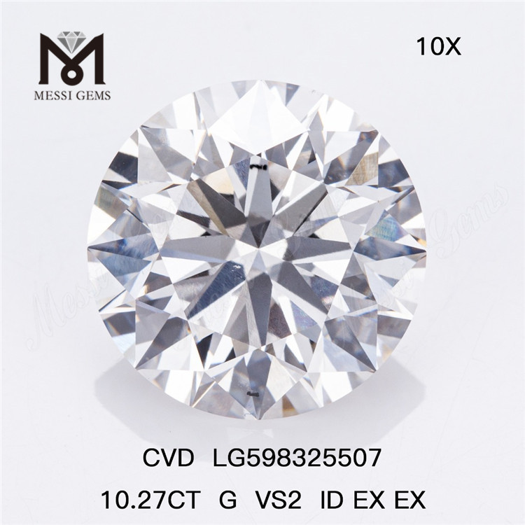 10,27 CT G VS2 ID EX EX Künstliche Diamanten in Massenqualität und Wert CVD LG598325507丨Messigems