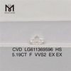 5,19 CT F HS VVS2 CVD, bester Preis für im Labor gezüchtete Diamanten LG611369596丨Messigems