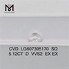 5,12 CT D SQ VVS2 im Labor gezüchteter Diamant, China CVD IGI LG607395170