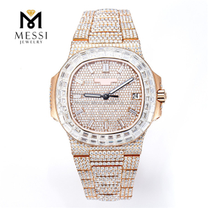 Iced Out Moissanit-Uhr Luxus und Glanz MSA-582