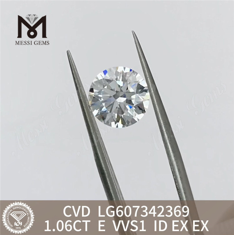 1,06 CT E VVS1 1 Karat im Labor gezüchteter Diamant Kostengünstiger CVD-Luxus丨Messigems LG607342369
