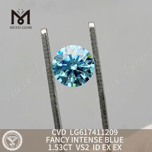 1,53 CT VS2 ID FANCY INTENSE BLUE IGI-zertifizierte Labordiamanten丨Messigems CVD LG617411209