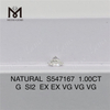 1,00 CT G SI2 EX EX VG VG VG Finden Sie Ihren perfekten natürlichen Diamanten und enthüllen Sie Brilliance S547167丨Messigems