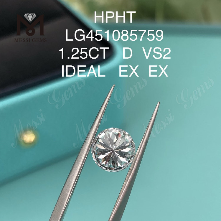 HPHT-Labordiamanten 1,25 ct D VS2 RD BRILLIANT