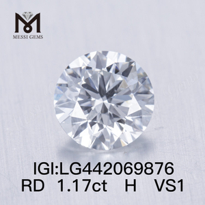 1,17 Karat H VS1 IDEAL runder, brillanter Labordiamant