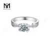 1 Karat DEF Moissanit Diamant vergoldet 925 Sterling Silber Ring Schmuck für Mutter