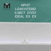 0,58 CT D/VS1 im Labor hergestellte Diamanten, IDEAL EX EX 