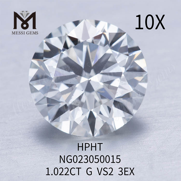 1,022 ct G VS2 loser Edelstein, synthetischer Diamant, runde Form
