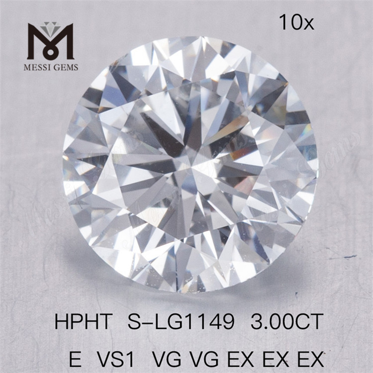 3CT HPHT E VS1 VG VG EX EX EX kaufen Sie im Labor gezüchtete Diamanten 