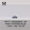1,02 CT HS FANCY INTENSE BLUE VS2 VG VG im Labor gezüchteter Diamant HPHT LG563208447