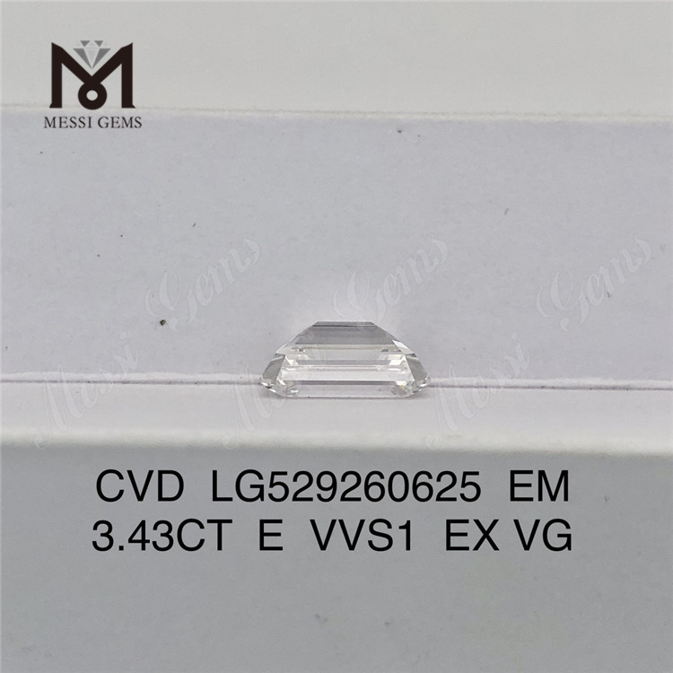 3,43 CT E VVS1 EX VG EM lose synthetische Diamanten CVD LG529260625