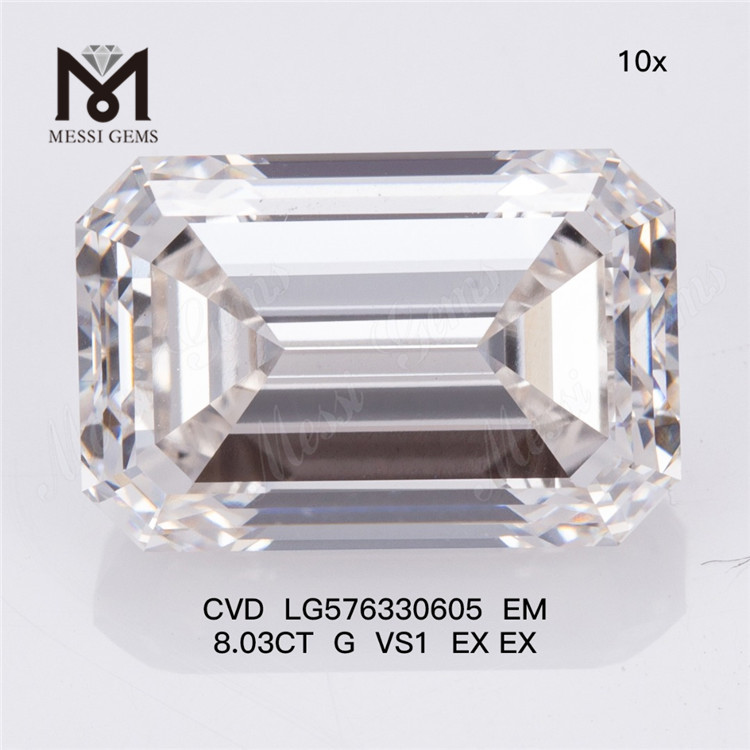 8,03 CT EM G VS1 EX EX synthetische Labordiamanten CVD LG576330605 
