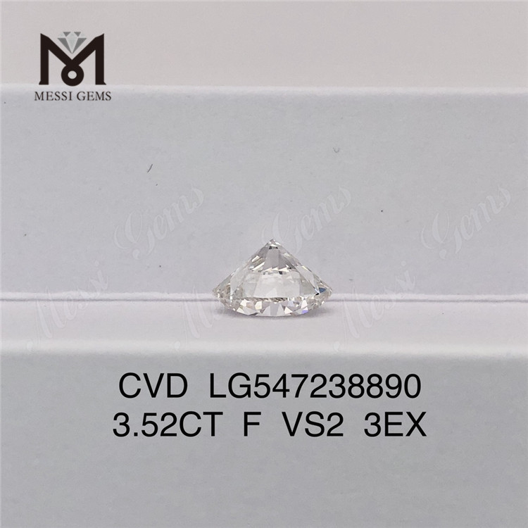 3,52 ct F Farbe VS2 3EX synthetischer Diamant, Preis RD CVD-Diamant