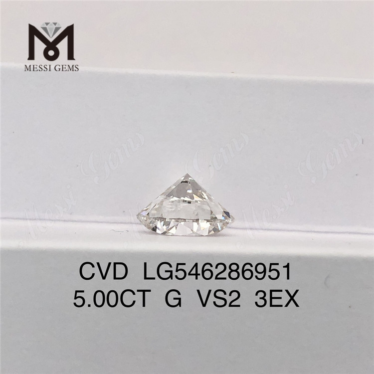 5ct G vs2 3EX Laborgezüchteter 5-Karat-Diamant, Zertifikat IGI-Fabrikpreis