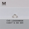 4,02 CT G rd, meistverkaufter loser Labordiamant, 3EX rd loser CVD-Diamant im Angebot