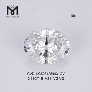 2,31 ct E ov CVD-Diamant im Großhandel mit ovalen, losen synthetischen Diamanten zum Verkauf