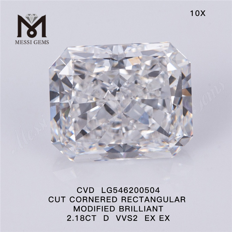 2,18 CT D VVS2 EX EX-Labordiamanten im Großhandel RECHTECKIGE CVD-Diamanten zum günstigen Preis