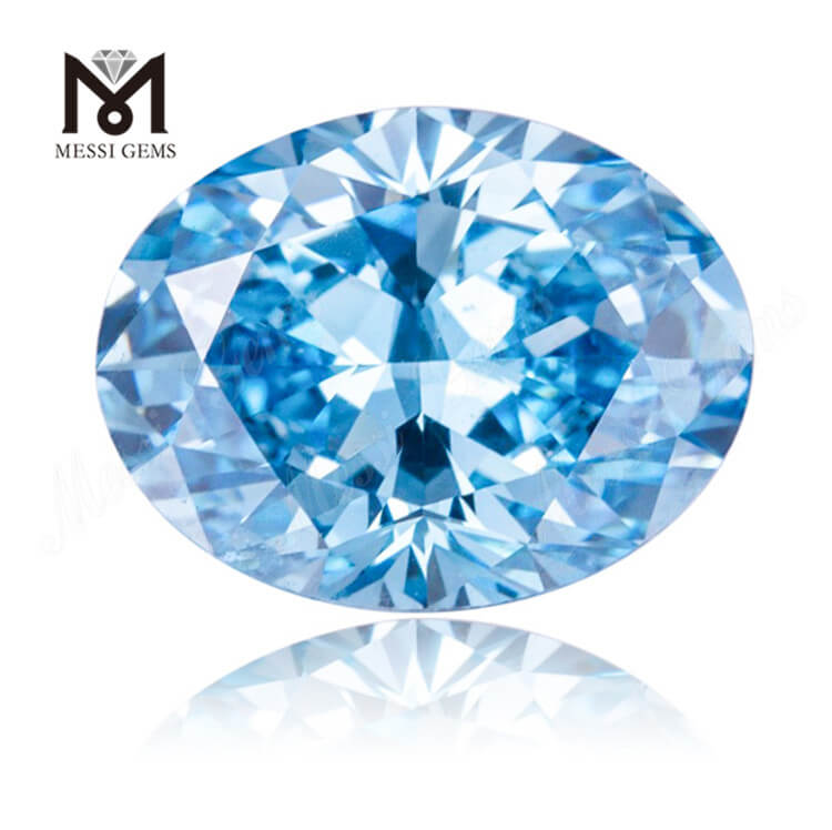 ovaler blauer Diamant