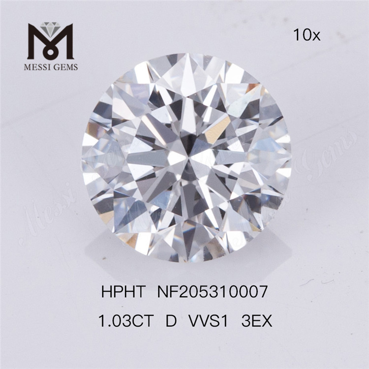 Großhandelspreis 1,03 ct D VVS1 RD billige künstliche Diamanten