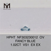 1,02 CT OV FANCY BLUE VS1 Großhandel im Labor gezüchteter Diamant HPHT NF303230012