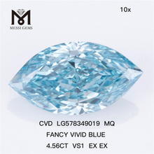 4,56 CT VS1 EX EX CVD MQ FANCY VIVID Blue Lab Diamond LG578349019
