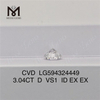  3,04 CT D VS1 ID EX EX runder CVD-Diamant LG594324449