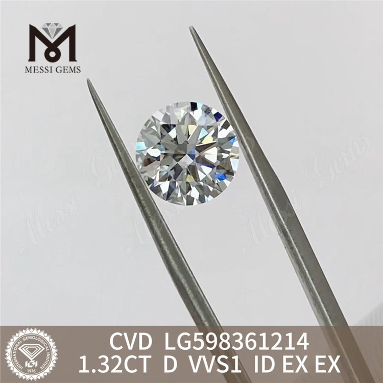 1,32 CT D VVS1 ID EX EX CVD-Labordiamant Außergewöhnliche Qualität LG598361214