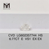 6,77 CT E VS1 EX EX 6 ct CVD loser Diamant in Herzform LG602357744丨Messigems