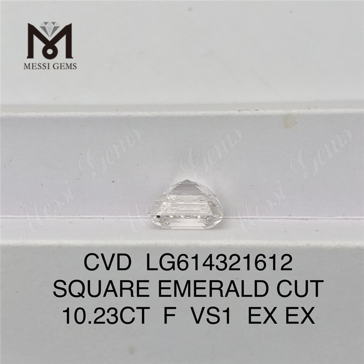 10,23 ct F VS1 SQUARE EMERALD CUT IGI-zertifizierte Diamanten CVD LG614321612 丨Messigems