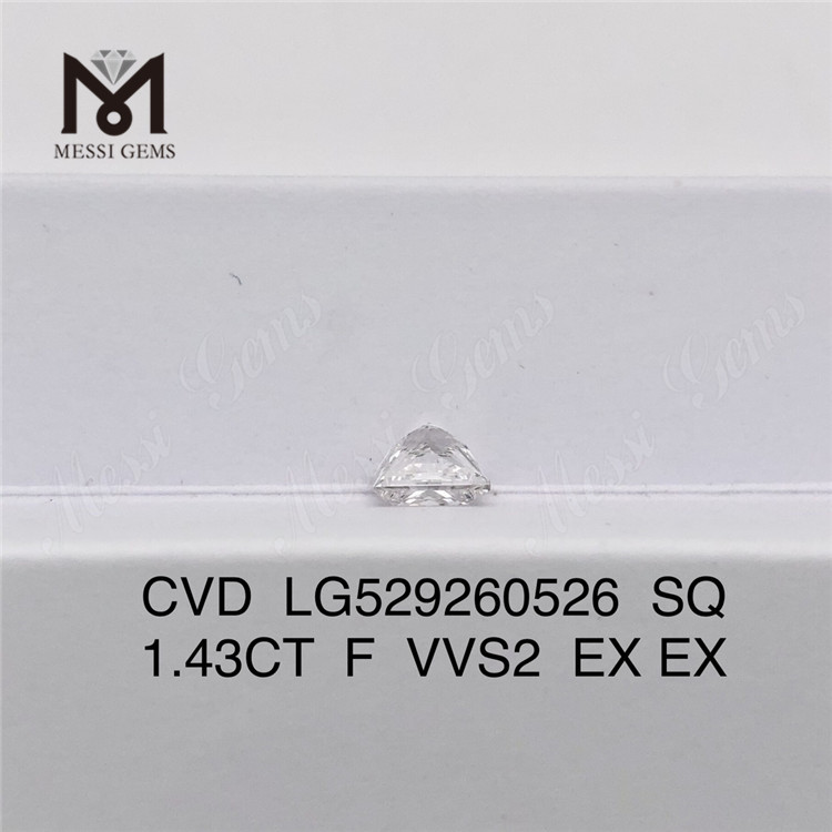 1,43 CT F VVS2 SQ igi-zertifizierte Diamanten. Handwerkliche zeitlose Schönheit. Messigems CVD LG529260526