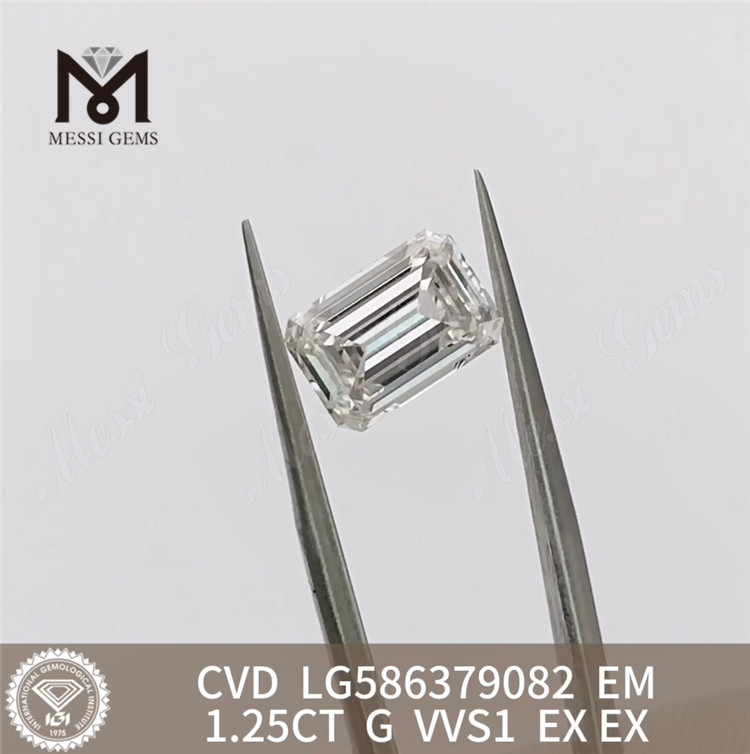 1,25 CT G VVS1 CVD Smaragd Igi-Diamant, der Exzellenz zertifiziert: Messigems LG586379082 